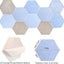 Paneles acústicos hexagonales 12pulg set 10 acolchado poliéster