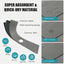 Alfombrilla grifo cocina 33x5.5pulg gris protector salpicaduras