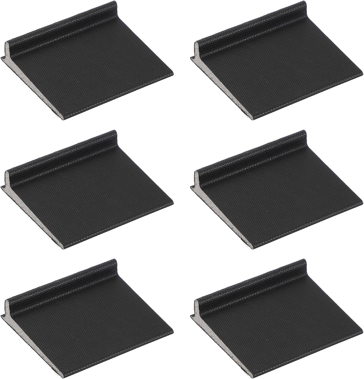 Set 6 Sellador Puerta Esquina Autoadhesivo Aislamiento Negro
