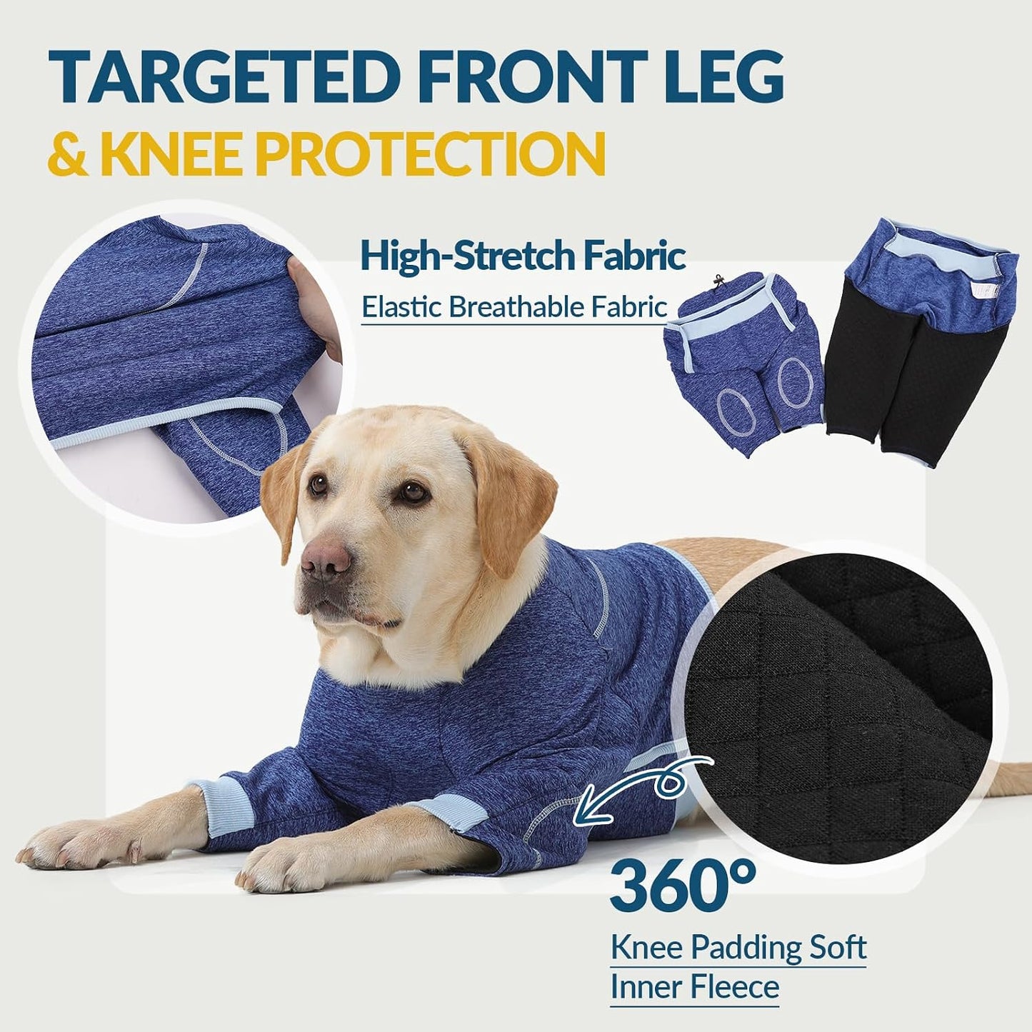 Funda perro protege pierna delantera heridas esguince ACL CCL