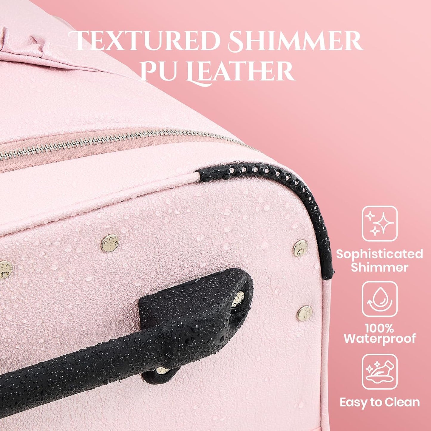 Bolsa baile 23pulg satén impermeable con perchero