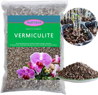 Vermiculita gruesa natural 10qt para plantas y terrarios