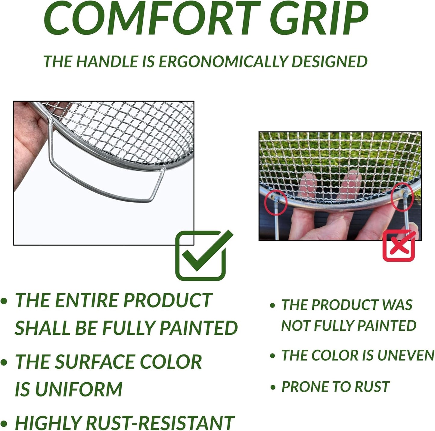 2 Pzas Tamiz Tierra 3-6mm para Balde 5gal Jardinería