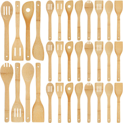 Set 32 Utensilios Bambú Antiadherente para Wok