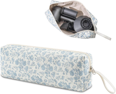 Bolsa organizadora viaje algodón para rizador y plancha blanco