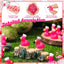 50 Pzas Mini Flamencos Resina para Decoración