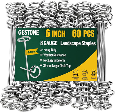 Estacas tela jardín 6 pulg galvanizadas con herramienta