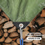 2 Lonas impermeables azules 6x8ft resistentes con ojales