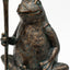 Estatua rana jardín 29x24cm decoración exterior e interior