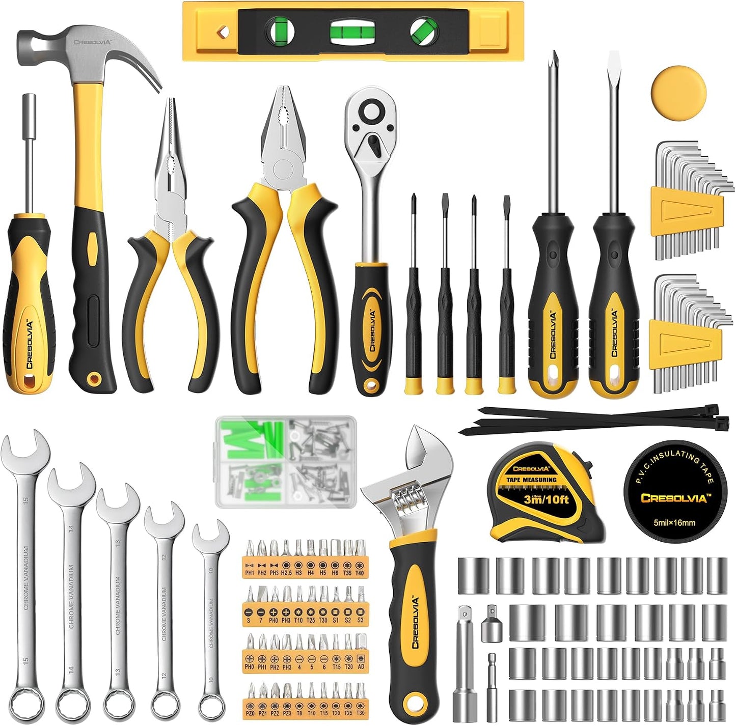 Kit 209 Pzas Herramientas Hogar y Automóvil