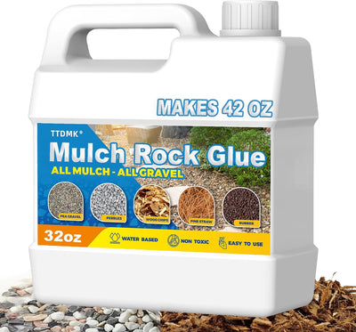 Pegamento mantillo paisajismo 32oz adhesivo piedra guijarros
