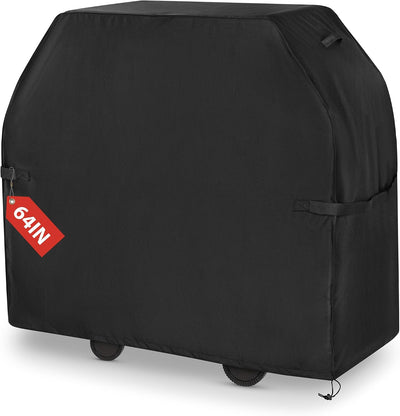 Funda parrilla al aire libre 64pulg resistente UV con correas