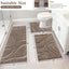 Set 3 Alfombras Baño Microfibra Antiderrap Absorbentes Forma U