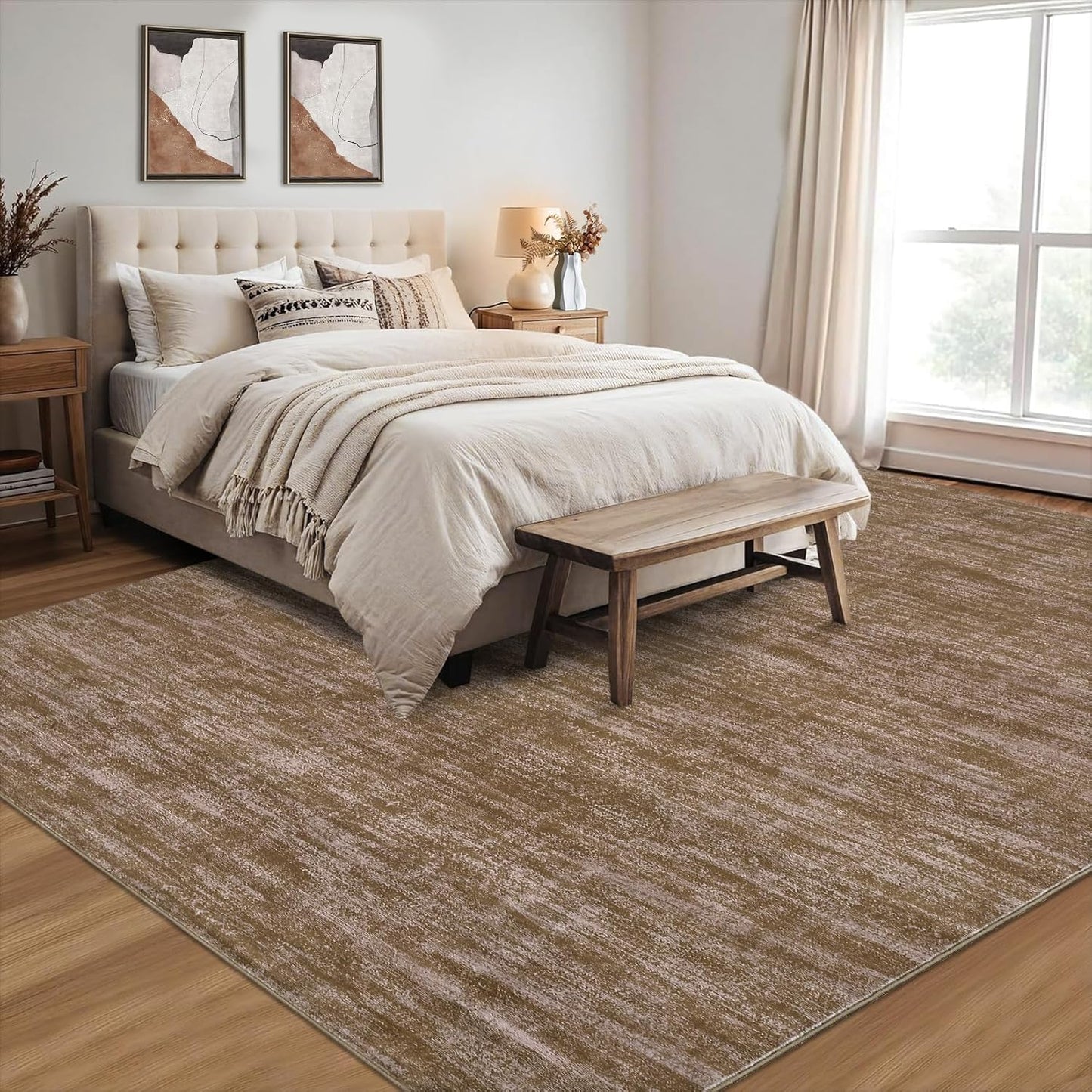 Alfombras 5x7ft para sala dormitorio oficina resistente manchas