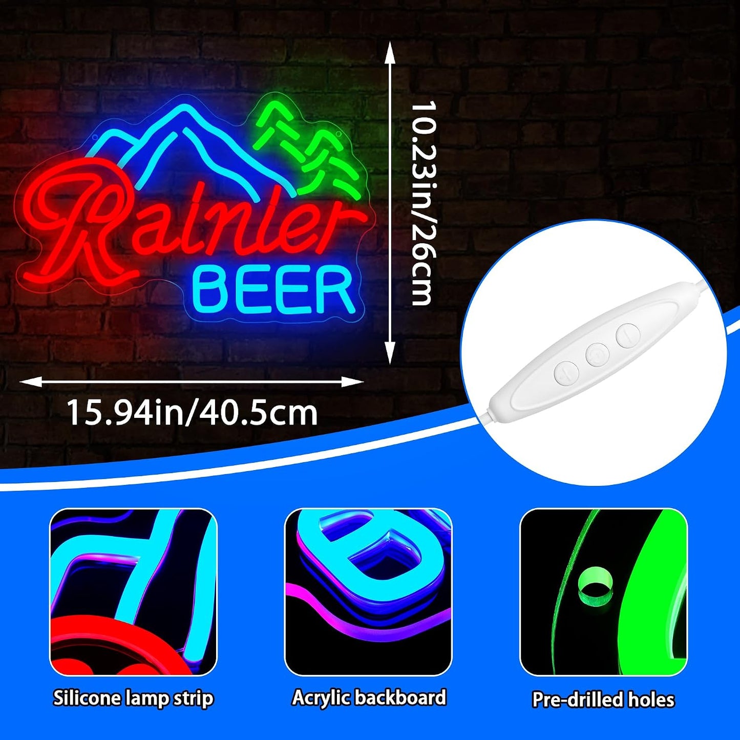 Letrero neón LED para pared bar dormitorio fiesta