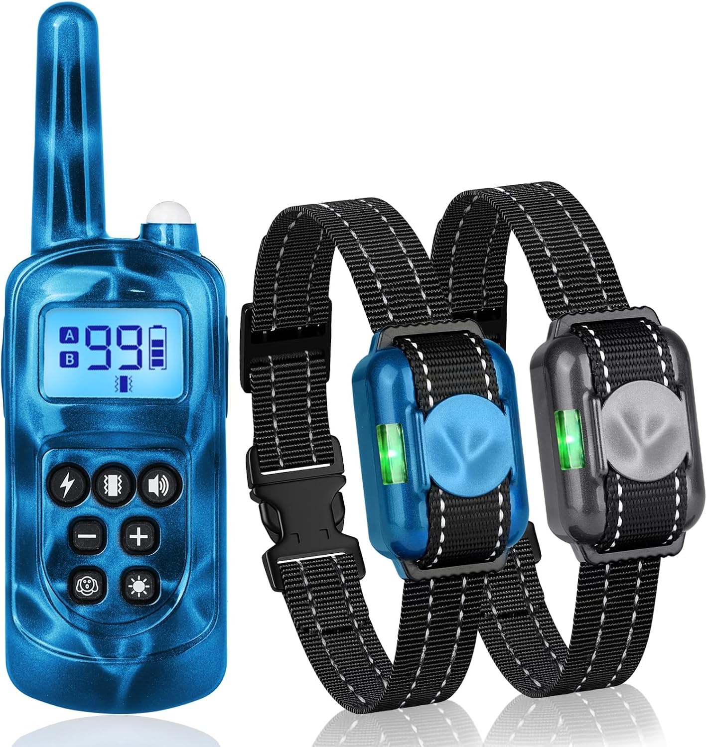 Collar choque perros 2000 pies control remoto IPX7 3 modos