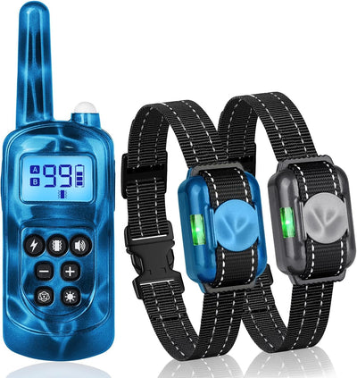 Collar choque perros 2000 pies control remoto IPX7 3 modos