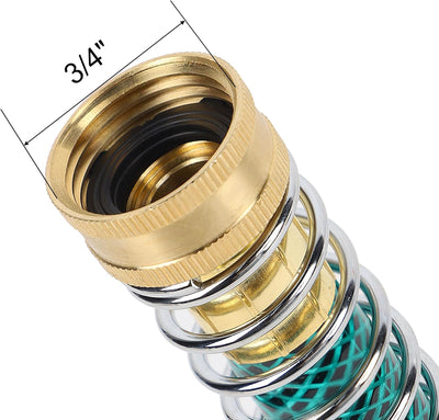 2 Adaptadores Manguera Jardín 5.7pulg Latón 3/4pulg