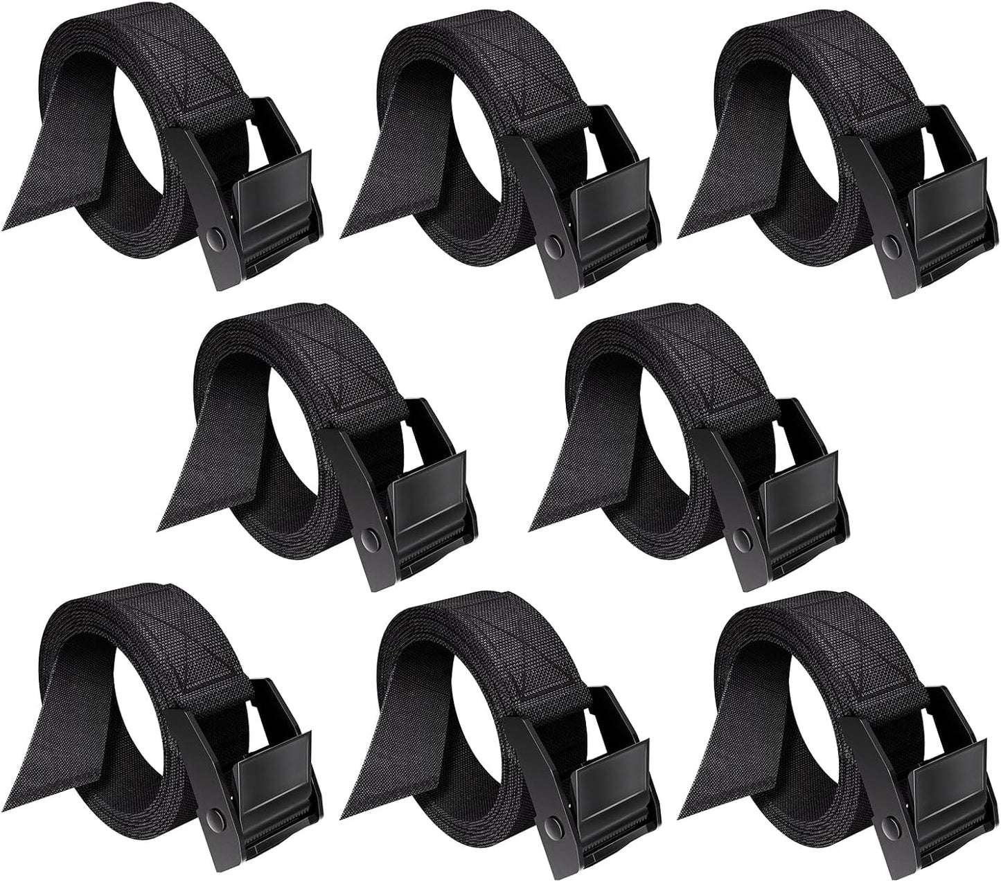 Correas trinquete ajustables 0.75x48pulg con hebilla