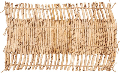 Manteles abaca y yute tejidos a mano set 4 12x18pulg