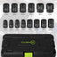 Set llaves impacto 1/2 pulg métrico 6 pts auto