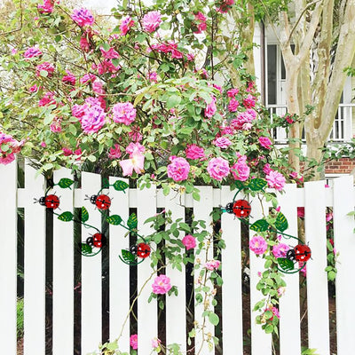 Decoración pared mariquita metal 3D para hogar