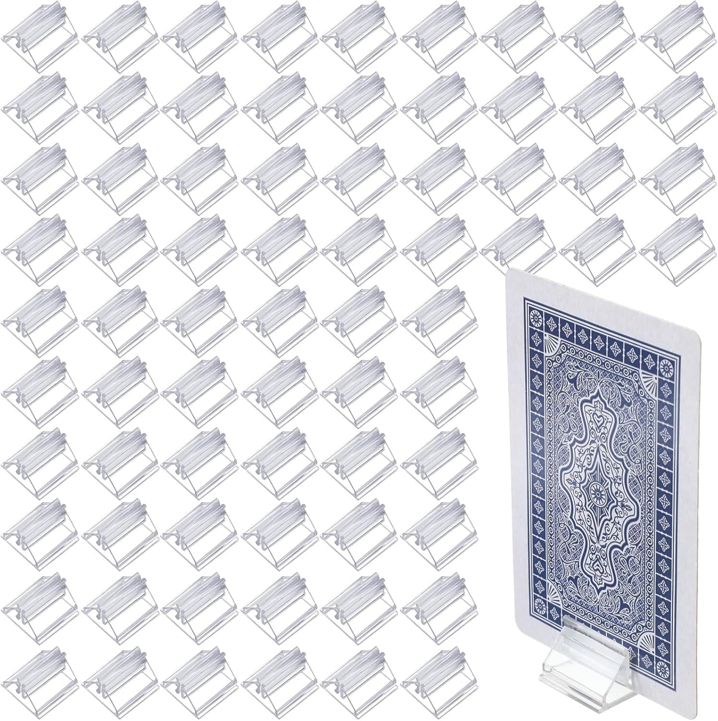 72 Soportes Tarjetas Mesa Acrílico Transparente