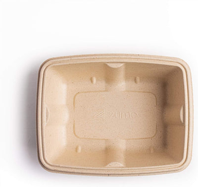 Contenedor 24oz rectangular ecológico 100 pzas