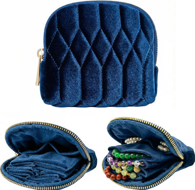 Bolsa de viaje para joyas con 5 capas de terciopelo