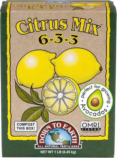 Alimento vegetal para cítricos y aguacates 6-3-3 1lb