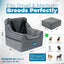 Asiento perro mediano espuma viscoelástica correas seguridad lavable