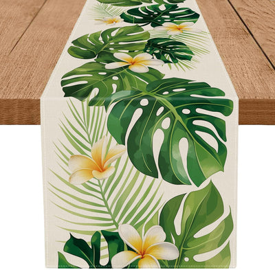 Camino mesa verano palmeras tropicales 13x72pulg