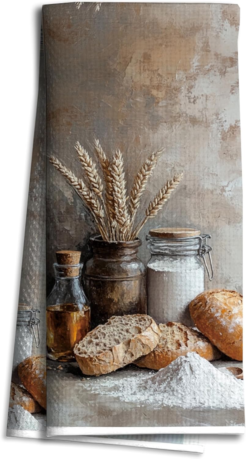 Toallas de cocina rústicas vintage 16 x 24 pulgadas para panadería