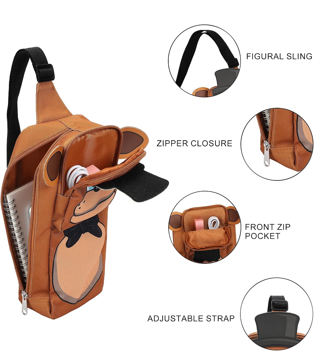 Bolso bandolera Five Nights at Freddy's con correa ajustable