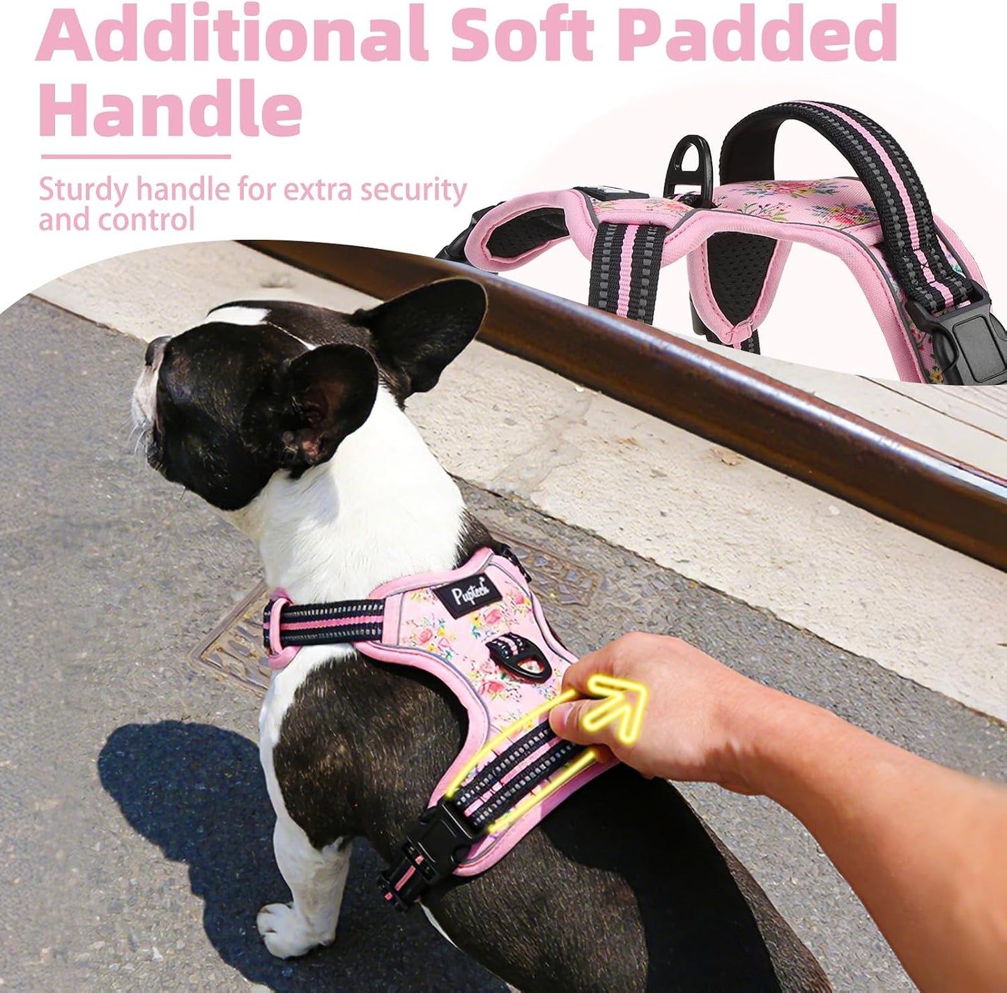 Arnés táctico reflectante ajustable para perros grandes L