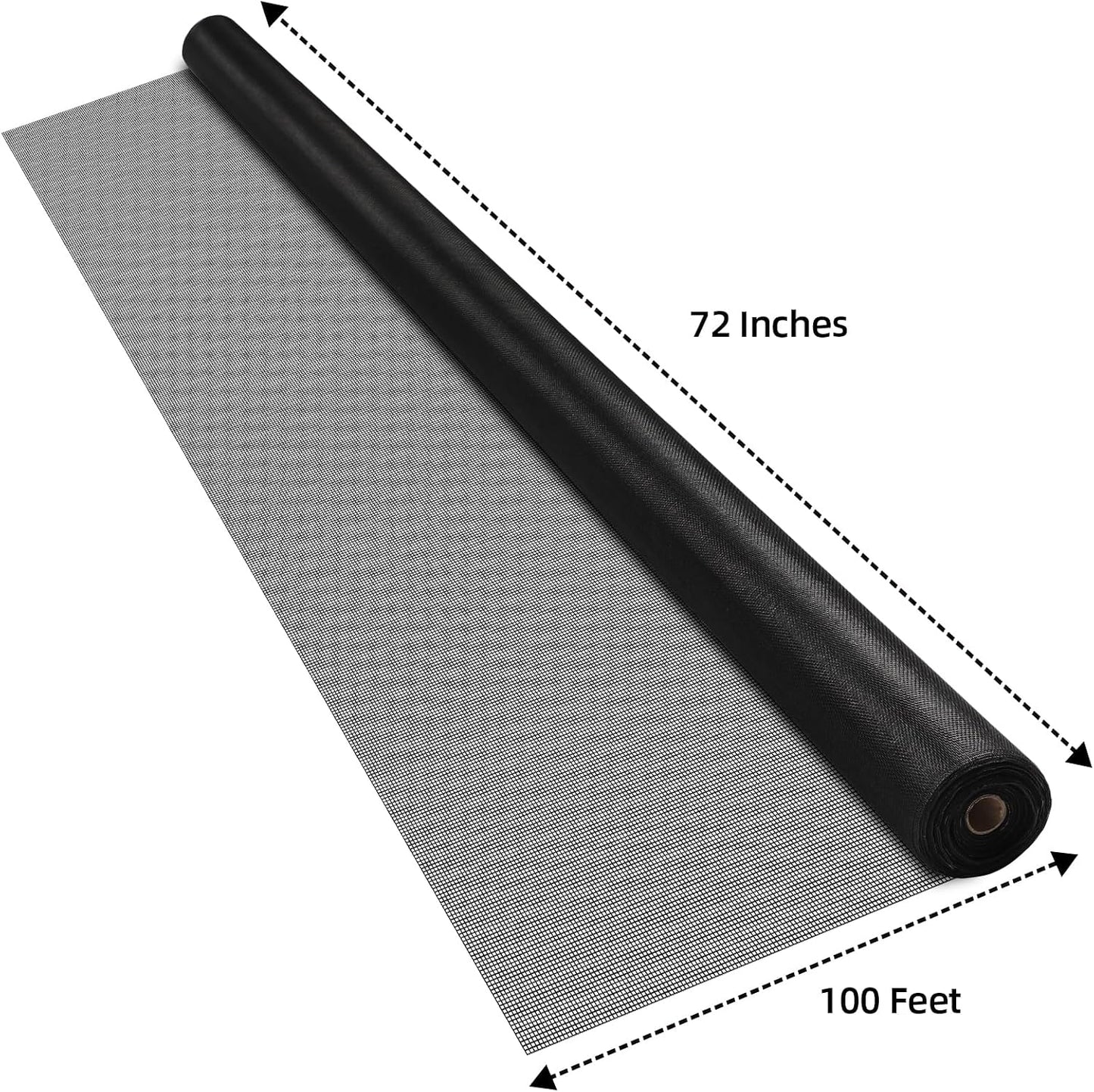Rollo malla mosquitero patio 72x100' duradera