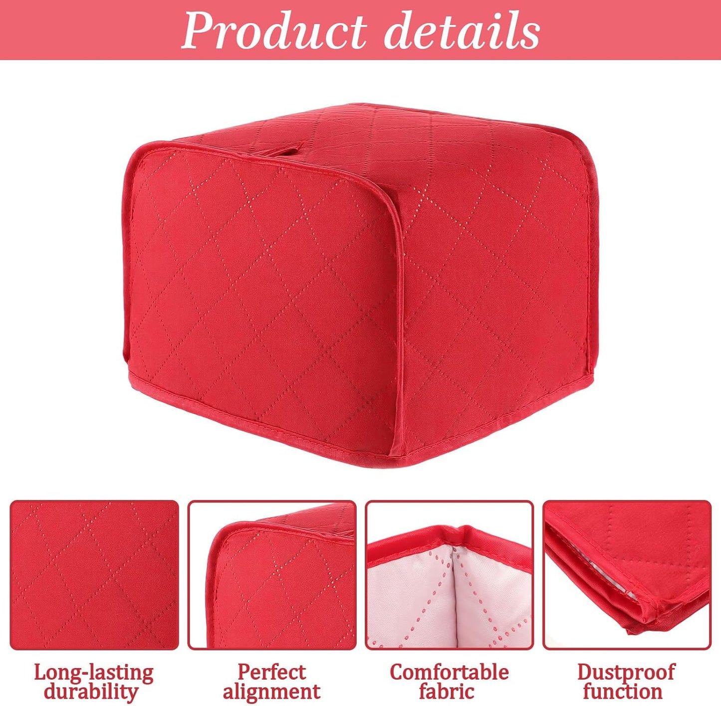 Funda tostadora 2 rebanadas 11.81x7.87pulg acolchada poliéster