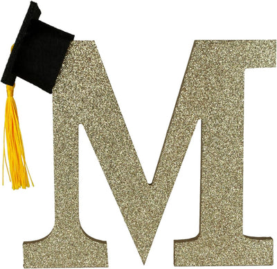 Letras graduación madera 5-7pulg inicial decoración 2026