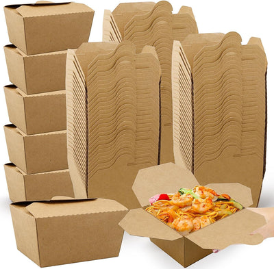 Pack 160 cajas take out 25-45oz papel resistente grasa