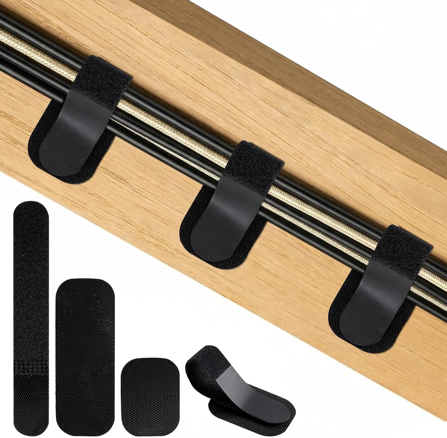 Organizador cables desmontable con bridas ajustables