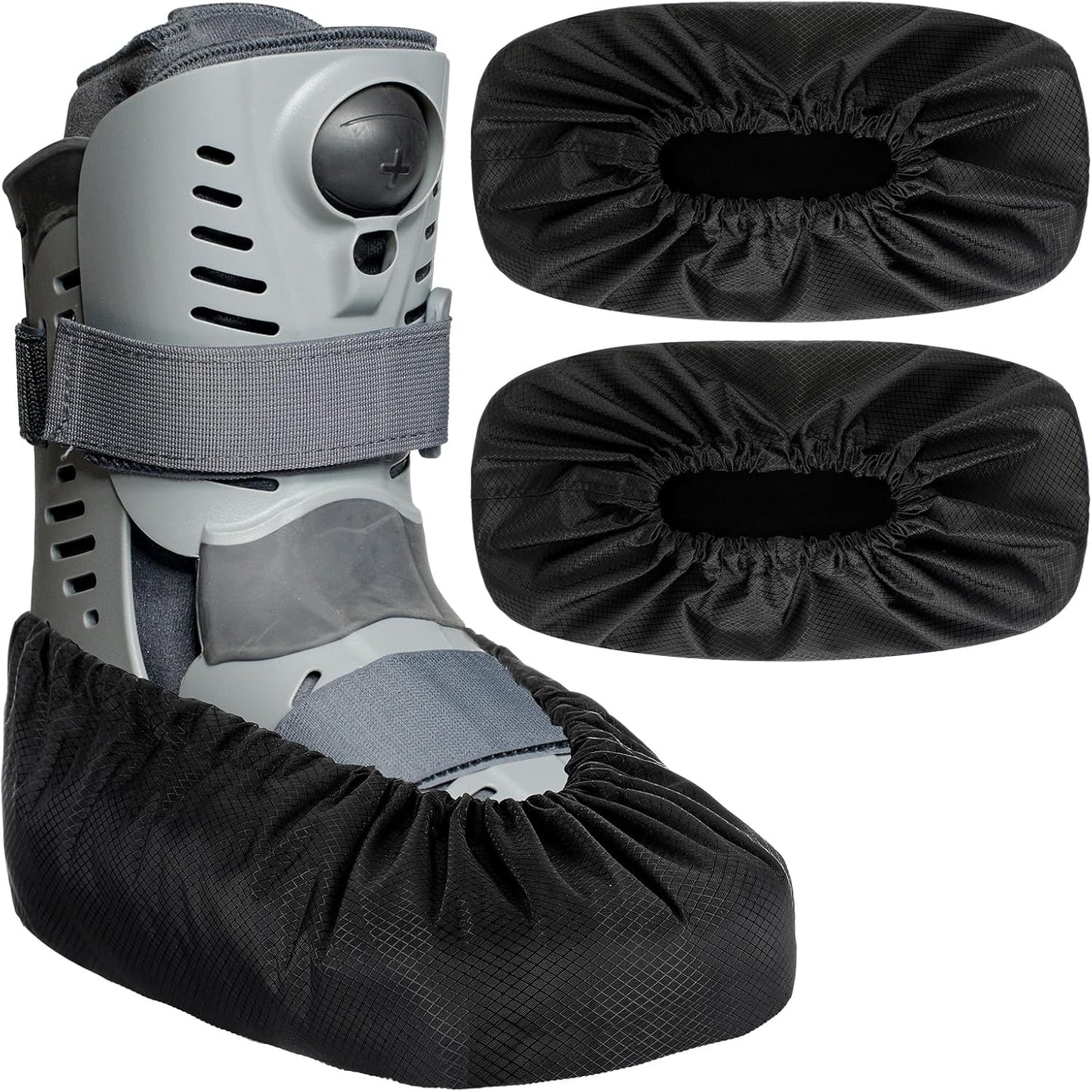 2 Fundas Botas Aire Protección Tobillo Impermeable Negro XL