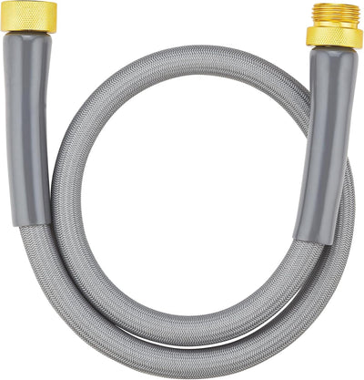 Manguera jardín conector metal trenzada nylon PVC flexible