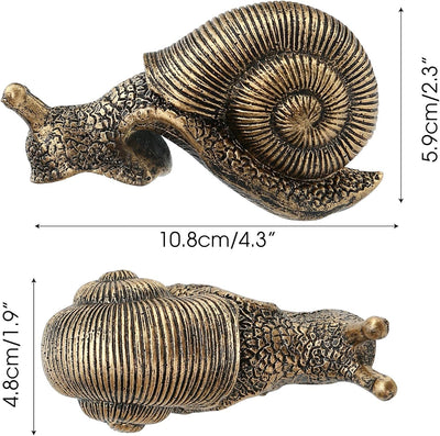 Figurita resina caracol abrazadera maceta jarron mini terrario