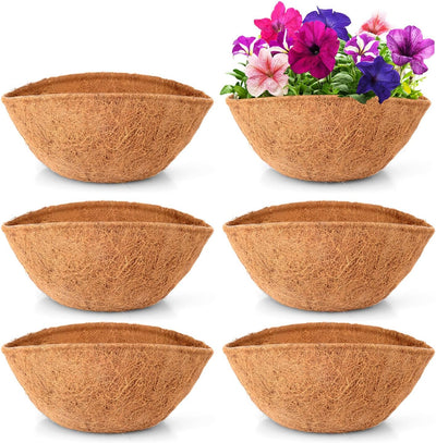 Forro fibra coco 14pulg para cesta colgante jardin