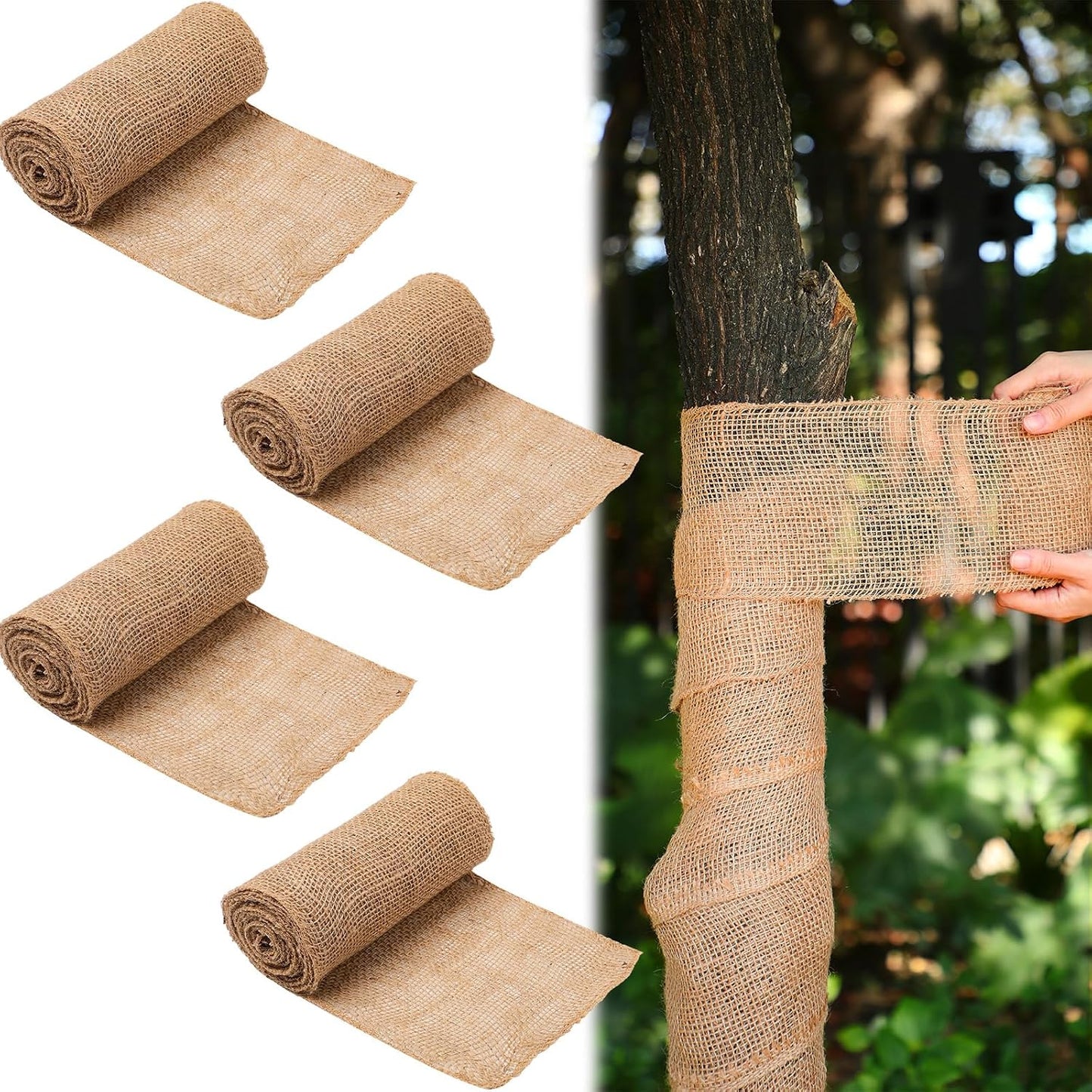 4 Rollo Arpillera Protector Árbol Invierno Cubierta Anticongelante