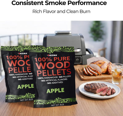 Pellets manzana parrilla Ninja 8lb bolsas resellables