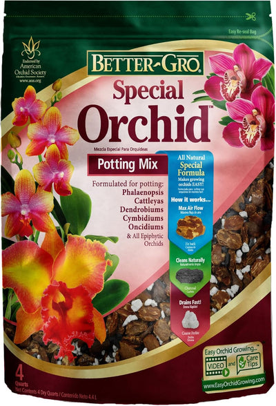 Mezcla orquídeas para macetas drenaje mejorado