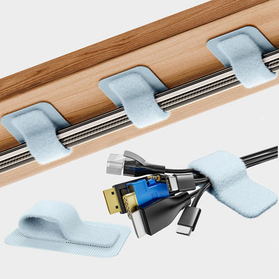 Organizador cables escritorio 15 cables con bridas ajustables