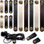 12 Organiz. Cables Cuero 2 Tamaños Protectores Correa USB