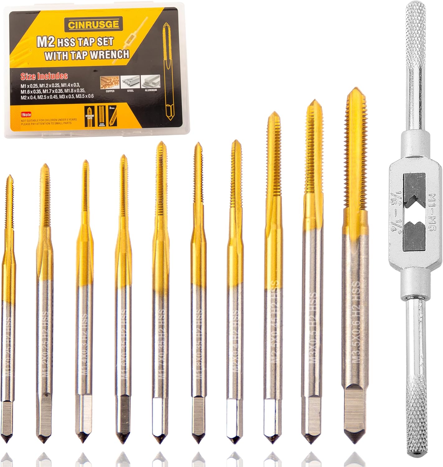 Set 10 Llaves Métricas Micro M1-M3.5 Recubierto Ti